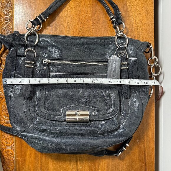 Coach Kristin Black Leather Satchel Excellent Condition - Picture 4 of 15